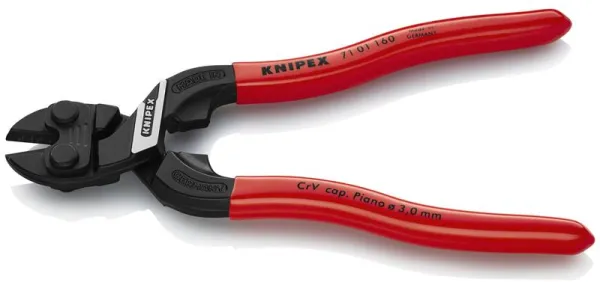 Knipex KNIPEX CoBolt® S Kompakti pulttileikkuri musta atramentoitu, muovipinnoitettu 160 mm