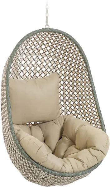 Cira, Ulkokäyttöön tarkoitettu riippuva tuoli, vihreä, H121x84x82 cm