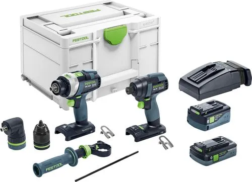 Festool Ruuvinväännin- ja porasarja TID 18 5,0/4,0-Set TPC 18/4