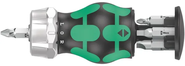 Wera Kraftform Kompakt Stubby Magazine RA 1, 6 osaa